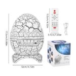 چراغ خواب کهکشانی اسپیکردار مدل تخم اژدها - تصویر 4