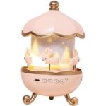 چراغ خواب اسپیکردار کاروسل خرگوشی مدل Bunny Carousel Projector Night Light